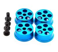 Rc Toys Repair Parts For Tamiya For Mini 4WD 1/32 Middle Diameter Wheels Self Made Parts Scale L018 1Set Colored Wheel Aluminum Disc(Blue)