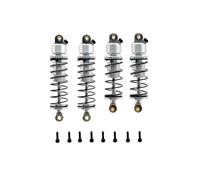 RC Toys Upgrades Parts For WLtoys 244016 For LOSI For Micro-B 1/24 Metal Upgrade Remote Control Car Hydraulic Front And Rear Shock Absorbers(Silver)