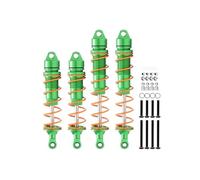 Rc Tracked Shock Absorber For Arrma 6S 1/8 1/7 4Pcs Ara330621 Ara330622 RC Damper Front Rear Shock Absorbers RC Car Parts And Accessories Upgrade Replacement And Use(Green)