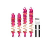 Rc Tracked Shock Absorber For Arrma 6S 1/8 1/7 4Pcs Ara330621 Ara330622 RC Damper Front Rear Shock Absorbers RC Car Parts And Accessories Upgrade Replacement And Use(Pink)