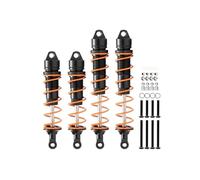 Rc Tracked Shock Absorber For Arrma 6S 1/8 1/7 4Pcs Ara330621 Ara330622 RC Damper Front Rear Shock Absorbers RC Car Parts And Accessories Upgrade Replacement And Use(Black)