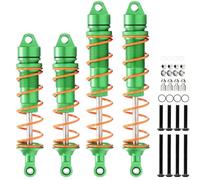 Rc Tracked Shock Absorber For Arrma 6s Fireteam For Kraton Infamous For Outcast 1/7/ 1/8 4 Pcs Front Rear Shock Absorbers Ara330621 Ara330622 Rc Car Parts(Green)