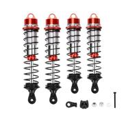 Rc Tracked Shock Absorber For Arrma 6S For Outcast For Notorious 1/7 1/8 4 Pcs Front&Rear Shock Absorber Rc Car Parts And Accessories Upgrade Replacement And Use(Red)