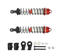 Rc Tracked Shock Absorber For Arrma Ara330623 For Mojave Exb For Outcast For Notorious For Typhon For Talion 1/7 1/8 Front Shock Absorber Car Jump Parts(Red)