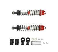 Rc Tracked Shock Absorber For Arrma For Kraton For Notorious For Outcast 6S For Blx Ara330622 2pcs Metal Rear Shocks Rc Car Parts And Accessories Upgrade Replacement(Red)