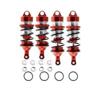 Rc Tracked Shock Absorber For Arrma For LimItless For Infraction 1/7 Front And Rear Metal Shock Absorbers Rc Car Tracked Vehicle Parts And Upgrade Replacement Use(Red)