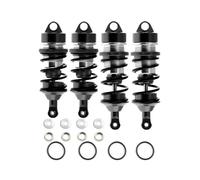 Rc Tracked Shock Absorber For Arrma For LimItless For Infraction 1/7 Front And Rear Metal Shock Absorbers Rc Car Tracked Vehicle Parts And Upgrade Replacement Use(Black)