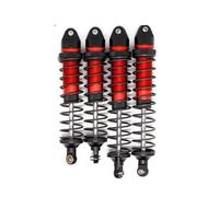 Rc Tracked Shock Absorber For Arrma For Senton For Typhon Big For Rock 1/10 4pcs Metal Shock Absorber Rc Car Tracked Vehicle Parts And Accessories Replacement Use(Red)