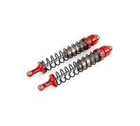 Rc Tracked Shock Absorber For Hpi For Rovan For ROFUN For KM For Baja 1/5 5B 5t 5sc SS Alloy CNC High Strength 10MM Front Or Rear Shock Absorber Rc Car Parts(Rear orange red)