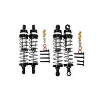 Rc Tracked Shock Absorber For Losi 1/18 For Mini-T 2.0 1/16 For Mini-B Metal Front And Rear Shock Absorber Damper RC Truck Car Upgrades Parts(Black)