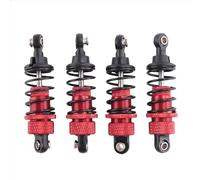 Rc Tracked Shock Absorber For Tamiya For TT-01 For TT01 For TT02 M5 M6 1/10 KKZ-4Pcs RC Cars Aluminum Shock Absorber Front Rear Damper RC Upgrade Parts Red