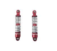 Rc Tracked Shock Absorber For TRX4M 1/18 2pcs 59MM Long Threaded Shock Absorber Oil Damper RC Car Tracked Vehicle Parts And Accessories Upgrade, Replacement And Use(Red)
