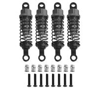 Rc Tracked Shock Absorber For WPL C14 C24 For MN D90 D91 MN99 99s 64mm Oil Filled Type Metal Shock Absorber With Shock Tower RC Car Adjustable Upgrade Parts(Titanium 4PCS)