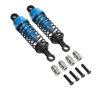 Rc Tracked Shock Absorber For WPL C14 C24 For MN D90 D91 MN99 99s 64mm Oil Filled Type Metal Shock Absorber With Shock Tower RC Car Adjustable Upgrade Parts(Blue 2PCS)