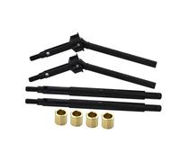 RC Transmission parts For Traxxas 1/18 For TRX4M 9729 9753 9730 Metal Driveshaft Widen 5MM Front Rear Drive Shaft Axle Shafts Dogbones RC Crawler Car Upgrade Parts