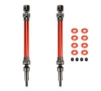 Rc Transmission Shaft Compatible With ARRMA For Outcast For Kraton ARA102690 ARA102692 1/10 Rc Car Upgraded Parts 2pcs Front And Rear CVD Drive Shaft(Red)