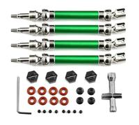 Rc Transmission Shaft Compatible With Arrma For Rock V3 3S For BLX 4x4 1/10 Rc Car Upgrade Parts 4pcs Metal Drive Shaft CVD With Wheel Hex(Green)