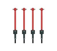 RC Transmission Shaft Compatible With Tamiya DT03 For TT02B RC Car Upgrade Replacement Parts Accessories 4 Pcs Metal CVD Cardan Drive Shaft 64mm(Red)