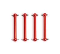 RC Transmission Shaft Compatible With Tamiya For TT02B 1/10 RC Car Upgrades Parts Accessories 4Pcs Metal Universal Drive Shaft Driveshaft CVD Dogbone(Red)