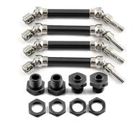 Rc Transmission Shaft For Arrma 1/8 For Typhon 4x4 3s For Blx For 550 For Mega Metal Front And Rear Drive Shaft CVD With Wheel Hex Upgrade RC Car Parts(Black)