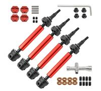 Rc Transmission Shaft For Arrma 3S For Big Rock V2 For Granite For Senton For Vortecks 1/10 Metal Front Rear Drive Shaft CVD Modification RC Car Parts(Red)