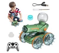 RC Truck - Outdoor RC Boat & Vehicle - LED Long Range Remote Control Car with Water Squirter for Rock Crawling Indoor Drifting Outdoor Backyard Bashing Beach Pool Competition
