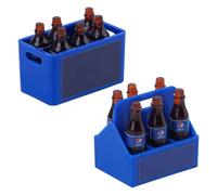 RC Two Sets Mini Cola Bottles with Tray Decorative Accessories