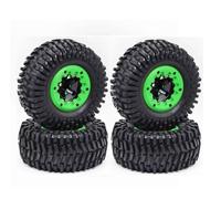 RC Tyre Hub Wheels Compatible With Huanqi 727 For REMO 1:10 RC For Model Cars Short-course Truck Tire Parts Off-road Vehicle For Buggy Tires Wheel Wheels(B-GREEN)