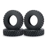 RC Tyre Hub Wheels Compatible With Tamiya 1/14 RC Trailer Tractor Truck Car Upgrade Parts Front Rear Beadlock Wheel Rims With 1/4 Pcs Rubber Tires(4PCS 25MM B)