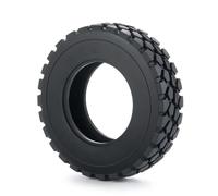 RC Tyre Hub Wheels Compatible With Tamiya 1/14 RC Trailer Tractor Truck Car Upgrade Parts Front Rear Beadlock Wheel Rims With 1/4 Pcs Rubber Tires(1PCS 25MM B)