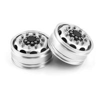 RC Tyre Hub Wheels Compatible With Tamiya RC Car Trailer For Tractor For Truck Car Upgrade Parts Metal Wheel Front And Rear Wheel Hub For 1/14(Front Wheel Rim)