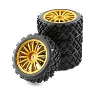 RC Tyre Hub Wheels Compatible With Tamiya XV-01 XV01 TA06 TT-01 TT-02 PTG-2 4Pcs Rubber Tire Wheel Tyres 1/10 RC Car Upgrades Parts Accessories