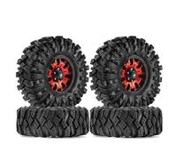 RC Tyre Hub Wheels Compatible With TRX4 For Axial SCX10 90046 Redcat Gen8 Rbx10 4PCS 110 * 38 Mm 1.9" Wheel Rims Tires Set For 1:10 RC Rock Crawler Car(Color2,A)