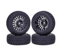 RC Tyre Tires For Tamiya For Wltoys For TT01 For TT-02 144001 94122 1/10 1/14 1/16 RC For Rally Car Parts 75 * 28mm Rubber Plastic Wheels Tire(Black)
