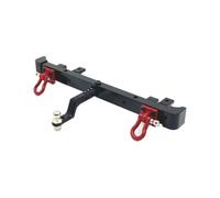 RC Upgrade Bumper Compatible With MN For MN82 LC79 1/12 RC Model Car Parts Metal Upgraded Rear Bumper Trailer Hook Accessories(Black)