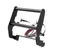 RC Upgrade Bumper Compatible With Traxxas For TRX-4 For Bronco 1/10 RC Crawler Parts Upgrade Metal Anti Collision Front Bumper With Spotlight(Black)
