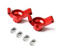Rc Upgrade Components For Tamiya For TT02 For TT-02 Aluminum Front Rear Knuckles Arms Hub Carrier Set RC Car Upgrade Modification Parts(Red Rear)