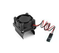 Rc Upgrade Components For Traxxas For TRX4M For TRX-4M For Defender For Bronco 1/18 Motor Heat Sink Cooling Blower Fan Radiator For Racing Upgrade Parts(Black)