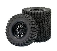 Rc Upgrade Model For Mst For Jimny For Tamiya Cc01 Lc70 For Axial For Yeti Axi90069 D90 For Tf2 1/10 Rc Car Rubber Wheel Tires Upgrade Parts(Black 1)