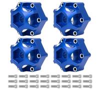 Rc Upgrade Model For Pro-Line For Racing For PRO633701 For PL28 For MX28 1/10 Rc Car 4 Pcs Aluminum 6x30 To 12mm Hex Adapter Upgrade Parts(Blue)