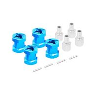 Rc Upgrade Model For Tamiya For MST For Axial For Scx10 D90 90046 For AX10 CC01 F350 1/10 RC Car Crawler 12mm Hex Wheel Hubs Decoration Thickness 15/20/25mm Extension Parts(Blue,15mm)