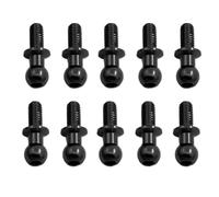 Rc Upgrade Model For Tamiya For TT01 For TT02 For Sakura D5 1/10 RC Drift Car Spare Parts For Universal 10Pcs M3 Metal Hex Ball Head Screws(Black)