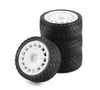 Rc Upgrade Model For Tamiya For TT01 TT02 XV01 TA06 For PTG-2 For HPI For WR8 For HSP 1/10 RC Racing Car Tires On Road Tyre Wheel Modification RC Car Upgrades Parts(White)