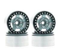 Rc Upgrade Model For Traxxas For Hsp For Redcat For WRAITH For Tamiya For Axial For SCX10 D90 For HPI 1/10 RC Car Metal 4PCS 1.9 Beadlock Wheel Rim Hub Parts(Gray 5)