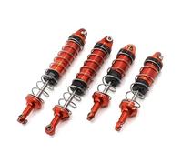 Rc Upgrade Model For Wltoys 12428 12423 12427 12429 For FY-03 Front Rear Metal Oil Shock Absorber Damper 1/12 RC Parts Modification Car Accessories 4pcs(Red)