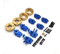 RC Upgrade Parts For Absima CR1.8 For Yucatan CR3.4 For Sherpa YK4082 YK4102 1/8 1/10 Metal Portal Axle Gear Housing Brass Weight RC Car Upgrade Parts(Blue)