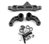 RC Upgrade Parts For Arrma For Kraton For Outcast 8S 1/5 Metal Steering Assembly RC Car Upgrade Parts Accessories(Black)