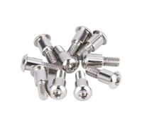 RC Upgrade Parts For Axial For SCX10 AR44 AR45 For Capra F9 10Pcs M3x4x10mm Hex Buttonhead Incision Kingpin Shoulder Screws Portal Axle Upgrade Parts(Silver)