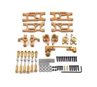 RC Upgrade Parts For LC 1/14 Metal For Swing Arms Steering Cups C-shaped Seats Components Connecting Rods Bearings Rc Car For Racing Parts Replacement(Yellow)
