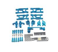 RC Upgrade Parts For LC 1/14 Metal For Swing Arms Steering Cups C-shaped Seats Components Connecting Rods Bearings Rc Car For Racing Parts Replacement(Blue)